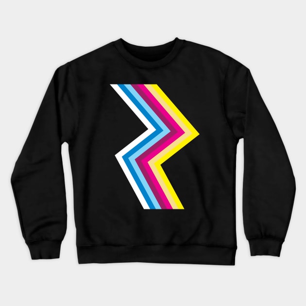 80's Neon Flash Crewneck Sweatshirt by modernistdesign